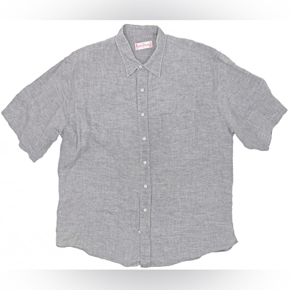 The Santa Fe Country Store Inc. VTG U.S.A. Made 100% Fine Linen Shirt Men's XL